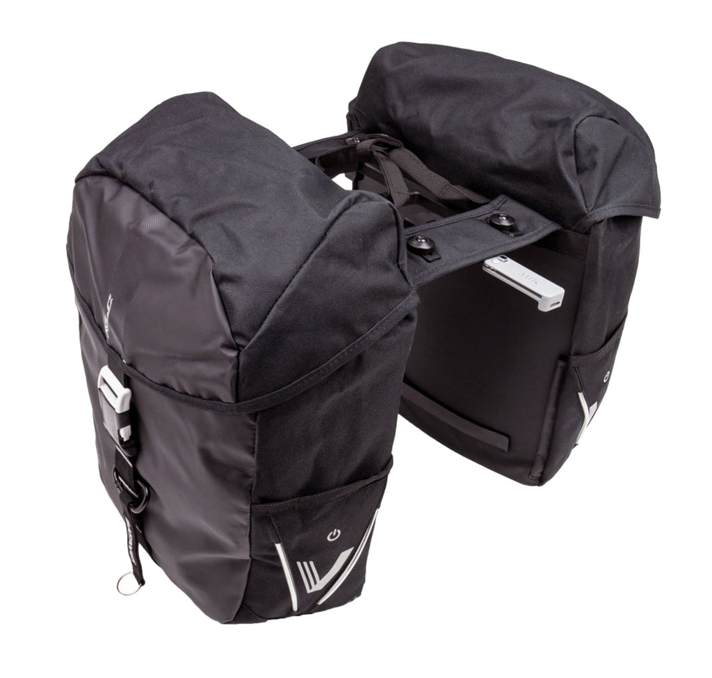 Dubbele-Fietstas-XLC-V-Light-Active-MIK-BA-S108-Zwart-34L Dubbele-Fietstas-XLC-V-Light-Active-MIK-BA-S108-Zwart-34L